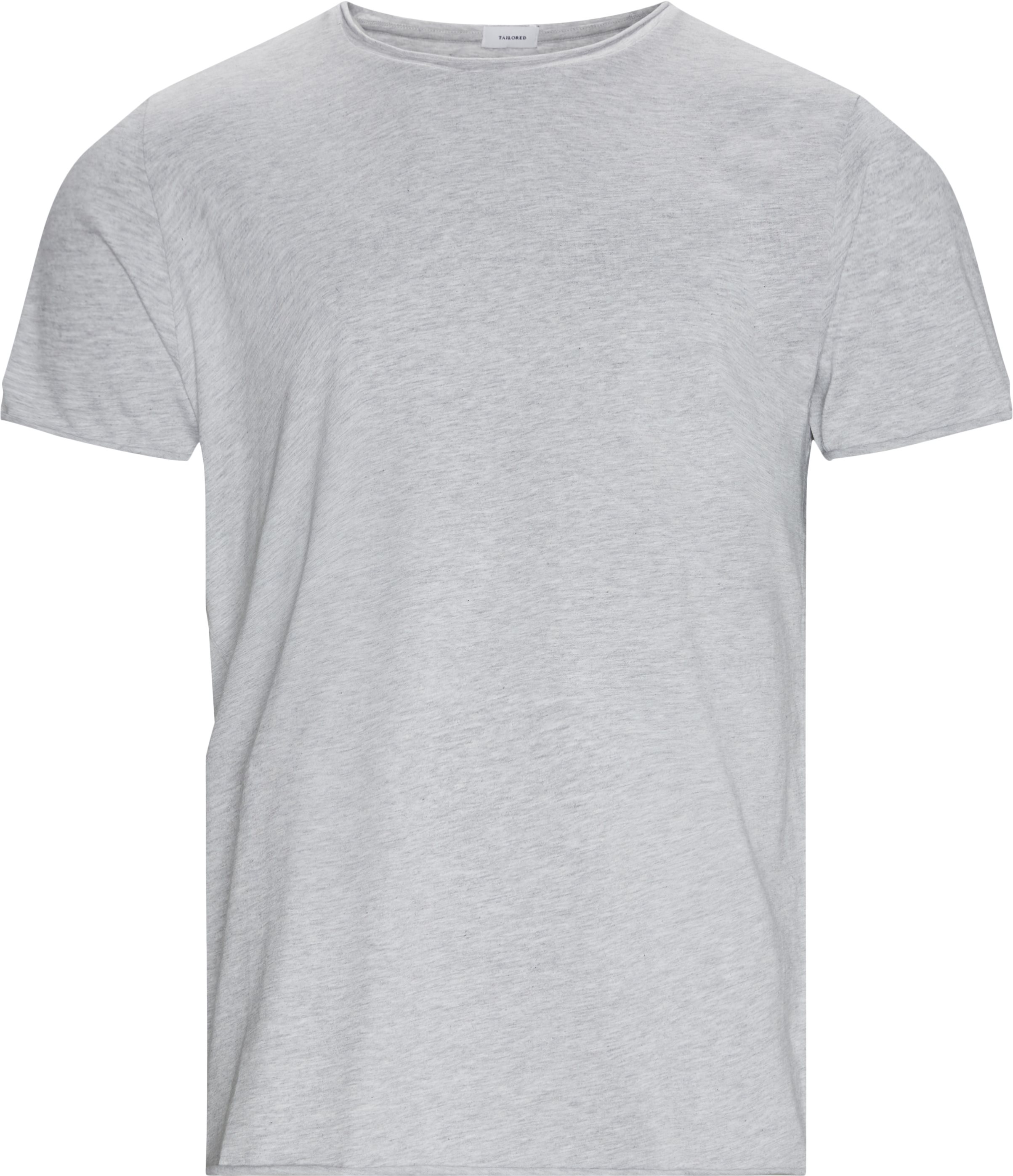 Raw Edge Tee - T-shirts - Regular fit - Grå